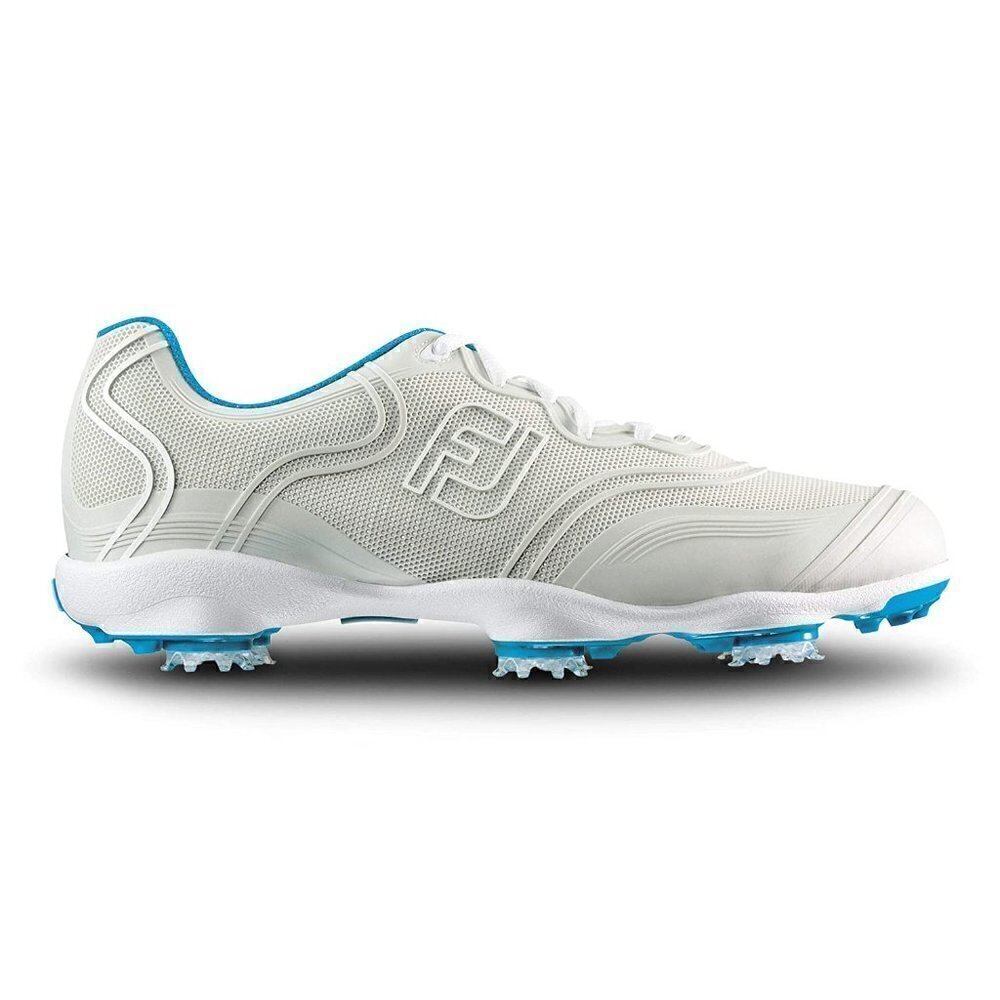 FOOTJOY ASPIRE Flex Zone White & Aqua Golf Shoes Women's size 7.5 M